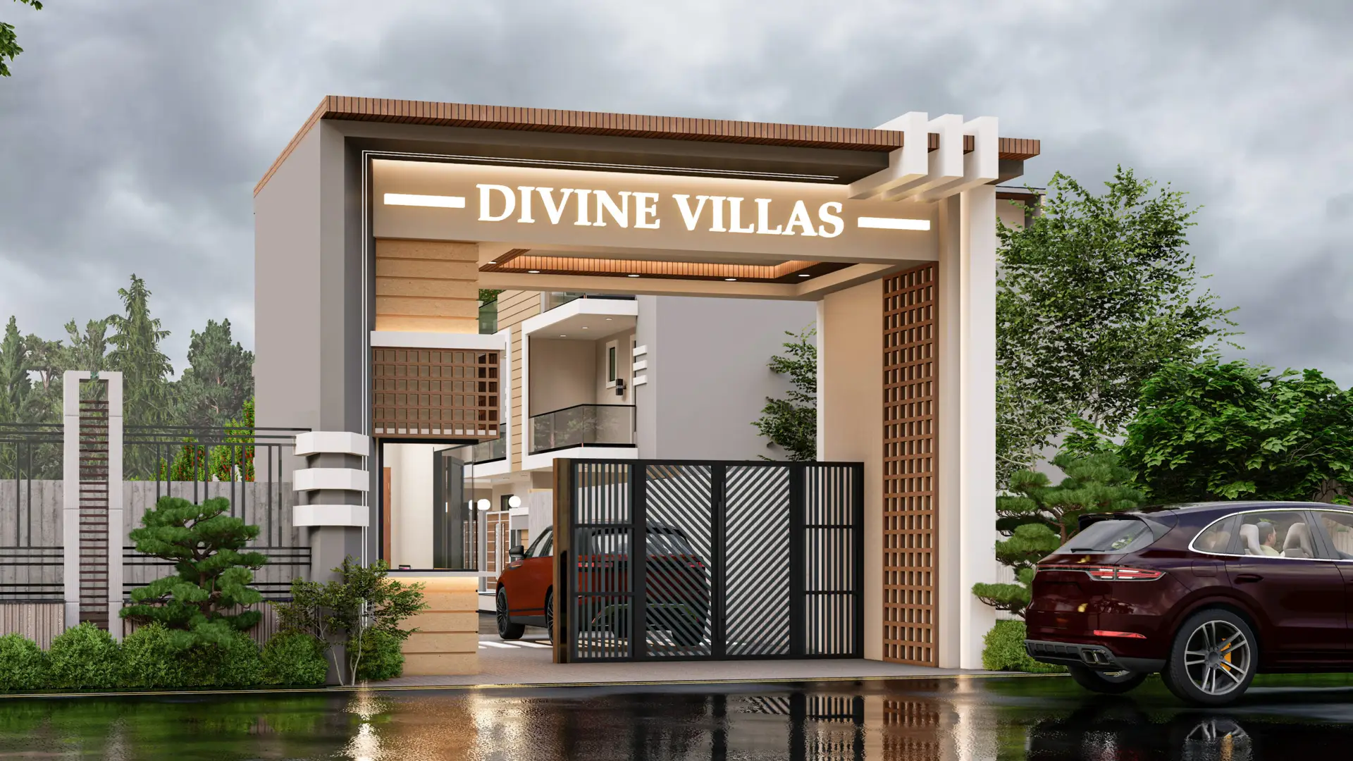 Divine Villa Entry Gate View 1